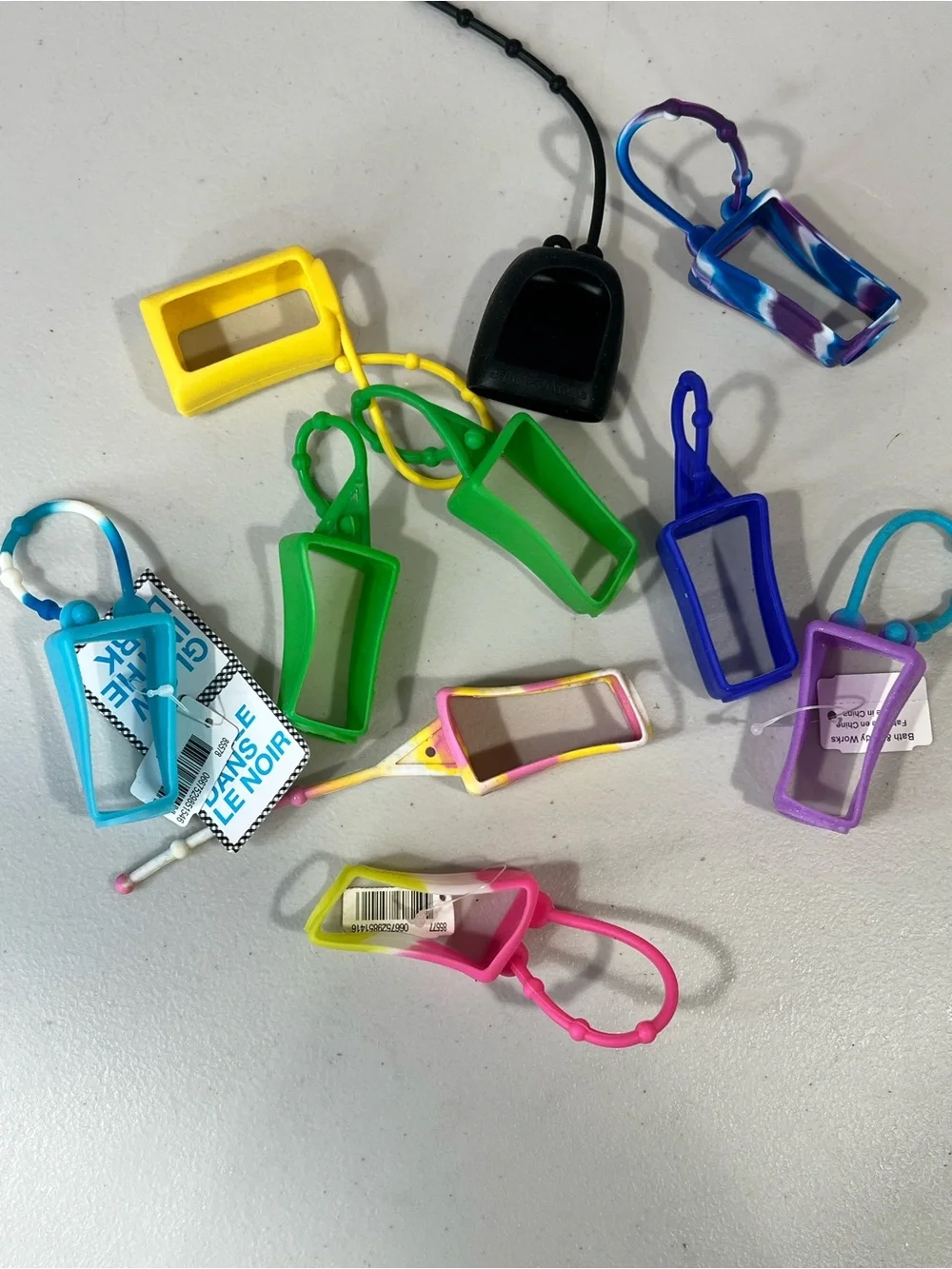 10 Bath & Body Works Silicone Hand Sanitizer Holders - Bright Multi Colors